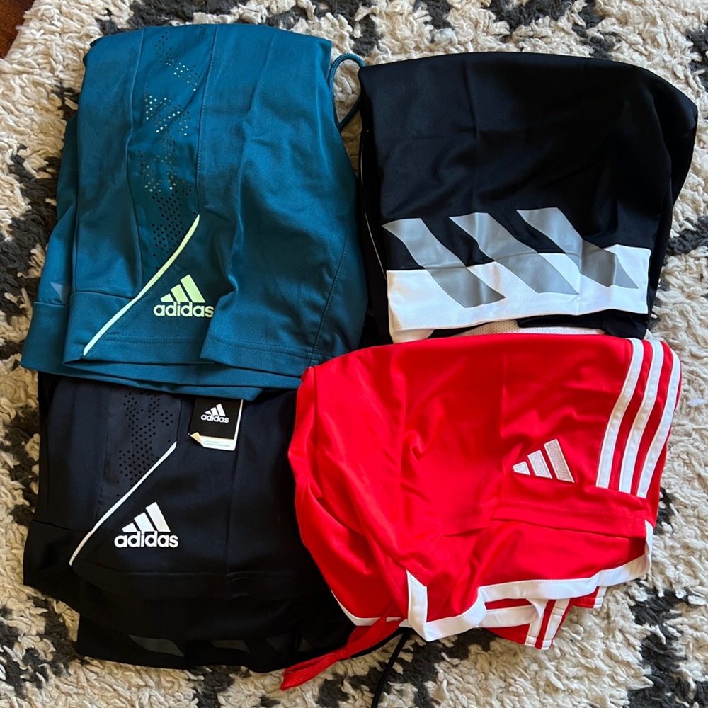 *Adidas Athletic Shorts - Assorted Sizes, Lot of 4 Pairs, NWT - Picture 8 of 15